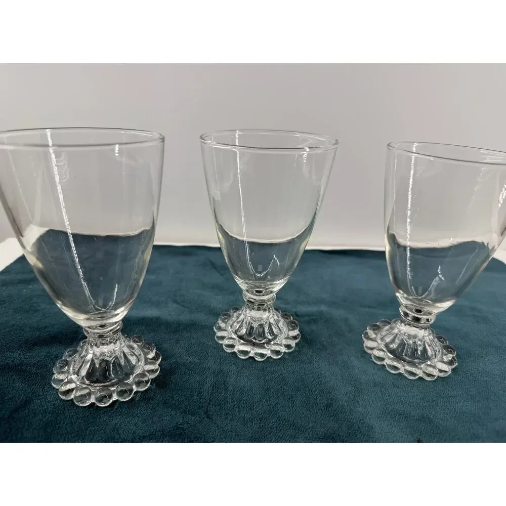 Mid Century Vintage Anchor Hocking Berwick Boopie Water Goblets Set Of 3